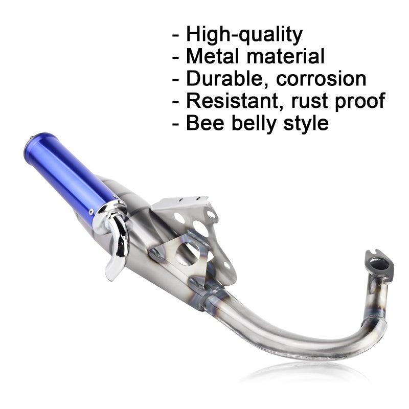 FLYPIG Performance Exhaust Muffler Pipe for Yamaha Jog 50 3KJ 3RY 4JP 4LV 50cc 2 Stroke Scooter Moped Engine 1E40QMB - Image 4